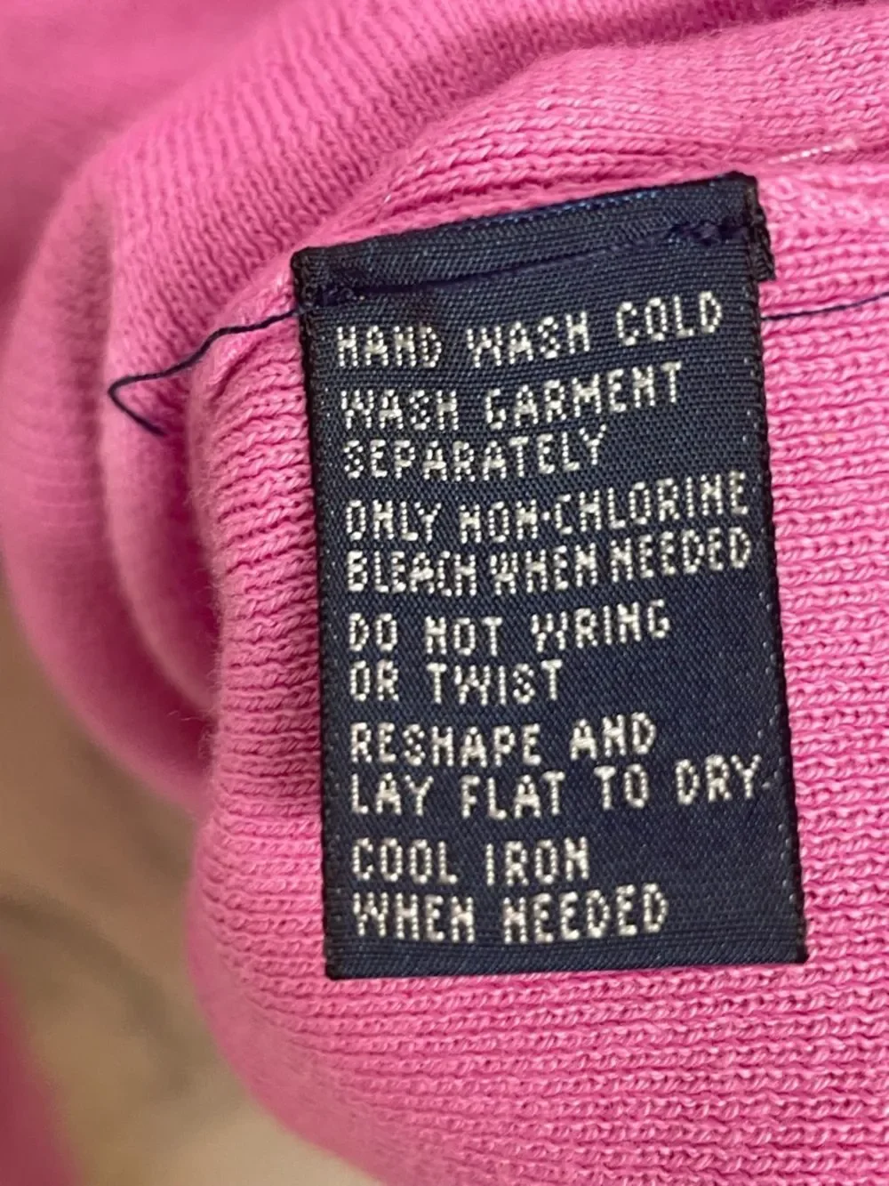Polo by Ralph Lauren Pima Cotton V-neck Sweater Pink Sz XL